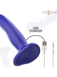 INTENSE - SHORTY VIBRATEUR AVEC VENTOUSE TÉLÉCOMMANDE BLEUE