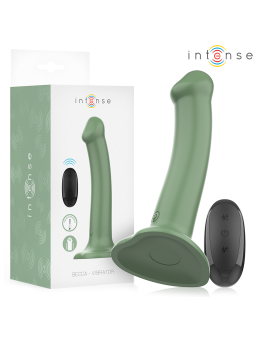 INTENSE - BECCA VIBRADOR CON VENTOSA 10 VIBRACIONES VERDE CONTROL REMO
