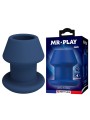 MR PLAY - JACK BLUE SILICONE HOLLOW ANAL PLUG SIZE M