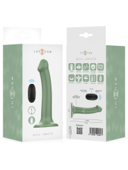 INTENSE - BECCA VIBRATOR WITH SUCTION CUP 10 VIBRATIONS GREEN REMOTE C