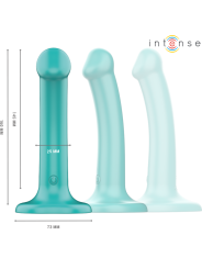 INTENSE - KATIE VIBRATOR WITH SUCTION CUP 10 VIBRATIONS BLUE REMOTE CO