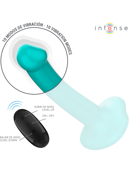 INTENSE - KATIE VIBRATEUR AVEC VENTOUSE 10 VIBRATIONS TÉLÉCOMMANDE BLE