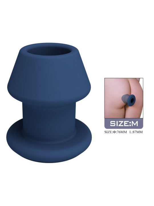 MR PLAY - JACK BLUE PLUG ANALE CAVO IN SILICONE TAGLIA M
