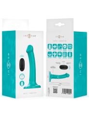 INTENSE - KATIE VIBRATOR MIT SAUGNÄPFEN 10 VIBRATIONEN BLAU FERNBEDIEN