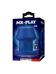 MR PLAY - JACK PLUG ANAL HUECO SILICONA AZUL TALLA M