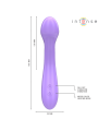 INTENSE - BECKY VIBRATOR 19 CM HEATABLE 7 VIBRATIONS PURPLE