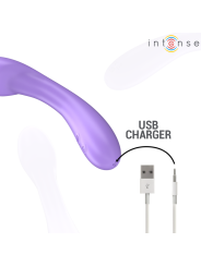 INTENSE - BECKY VIBRATOR 19 CM HEATABLE 7 VIBRATIONS PURPLE