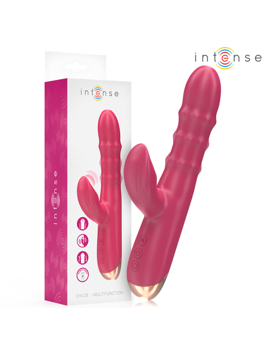 INTENSE - CHLOE VIBRATEUR MULTIFONCTION 3 EN 1 ROUGE