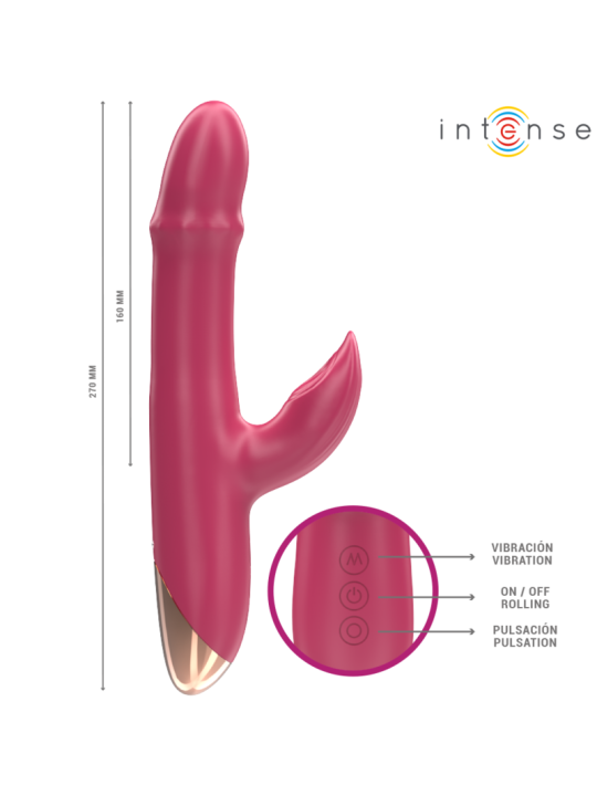 INTENSE - CHLOE MULTIFUNKTIONSVIBRATOR 3 IN 1 ROT
