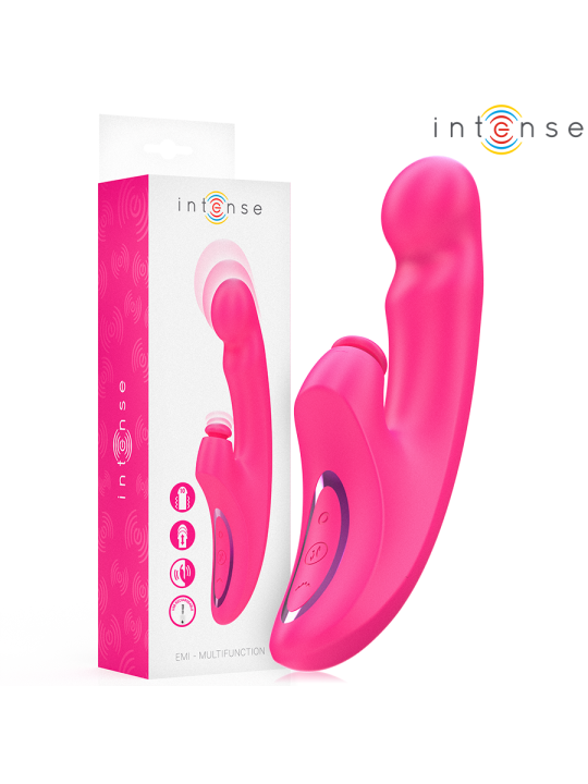 INTENSE - EMI VIBRATOR 13.5 CM MULTIFUNCTION 3 IN 1 10 VIBRATIONS PINK