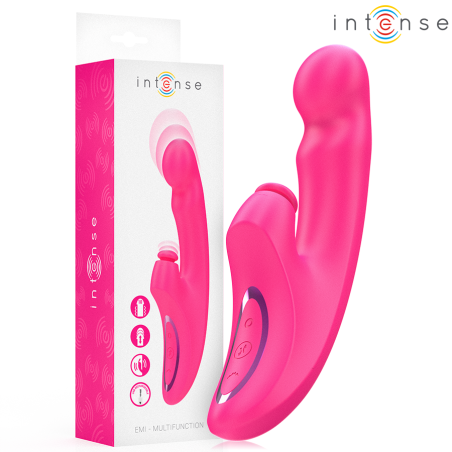 INTENSE - EMI VIBRATOR 13,5 CM MULTIFUNCTIONEEL 3 IN 1 10 VIBRATIES RO