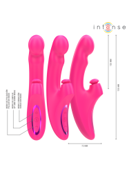 INTENSE - EMI VIBRATOR 13,5 CM MULTIFUNCTIONEEL 3 IN 1 10 VIBRATIES RO