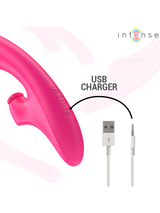 INTENSE - EMI VIBRATOR 13.5 CM MULTIFUNCTION 3 IN 1 10 VIBRATIONS PINK