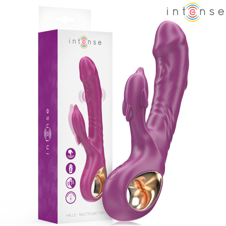 INTENSE - HALLE MULTIFUNCTION VIBRATOR WITH DOLPHIN STIMULATING TONGUE