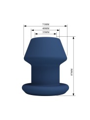 MR PLAY - JACK BLUE SILIKON-HOLZ-ANALPLUG GRÖSSE M