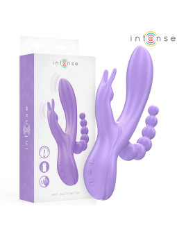INTENSE - MIKO TRIPLO VIBRATORE CONIGLIO & STIMOLATORE & ANALE 7 VIBRA