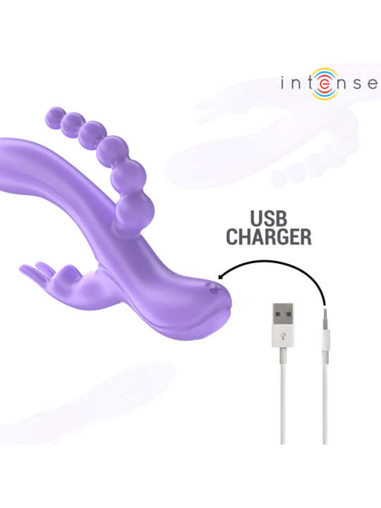 INTENSE - MIKO TRIPLE VIBRATOR RABBIT & STIMULATOR & ANAL 7 VIBRATIONS