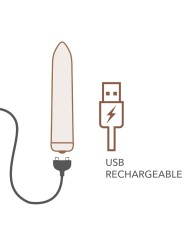 ROCKS-OFF - RECHARGEABLE VIBRATING BULLET POPPY RED
