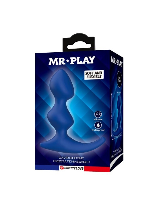 MR PLAY - ERGONOMISCHER BLAUER ANALPLUG