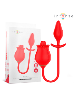 INTENSE - MELANIE DUBBELE CLITORIS STIMULATOR MET ZIGZAG TONG