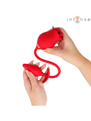 INTENSE - MELANIE DUBBELE CLITORIS STIMULATOR MET ZIGZAG TONG
