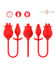 INTENSE - MELANIE DOUBLE CLITORIS STIMULATOR WITH ZIGZAG TONGUE