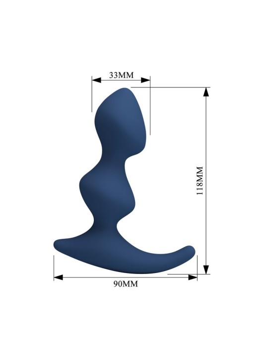 MR PLAY - ERGONOMIC BLUE ANAL PLUG