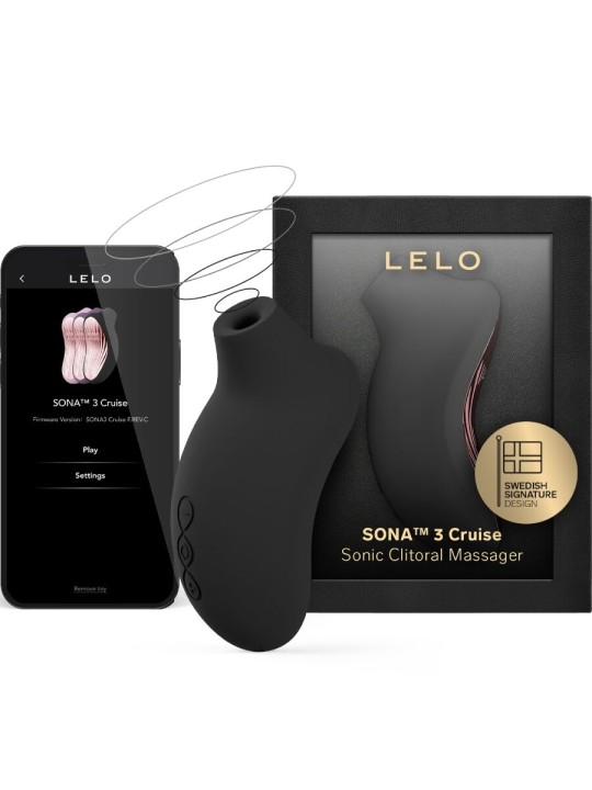 LELO - SONA 3 CRUISE MASSEUR CLITORAL SONIQUE NOIR