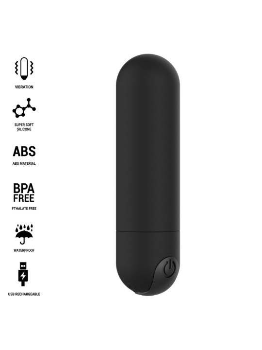 INTENSE - KAREN MINI RECHARGEABLE VIBRATING BULLET BLACK
