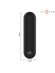INTENSE - KAREN MINI PROIETTILE VIBRANTE RICARICABILE NERO