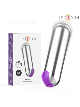 INTENSE - KAREN MINI VIBRANTE RECHARGEABLE ARGENT