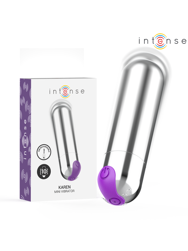 INTENSE - KAREN MINI WIEDERAUFLADBARER VIBRATIONSKUGEL SILBER