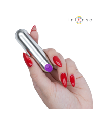 INTENSE - KAREN MINI BALA VIBRADORA 10 MODOS RECARGABLE PLATEADO