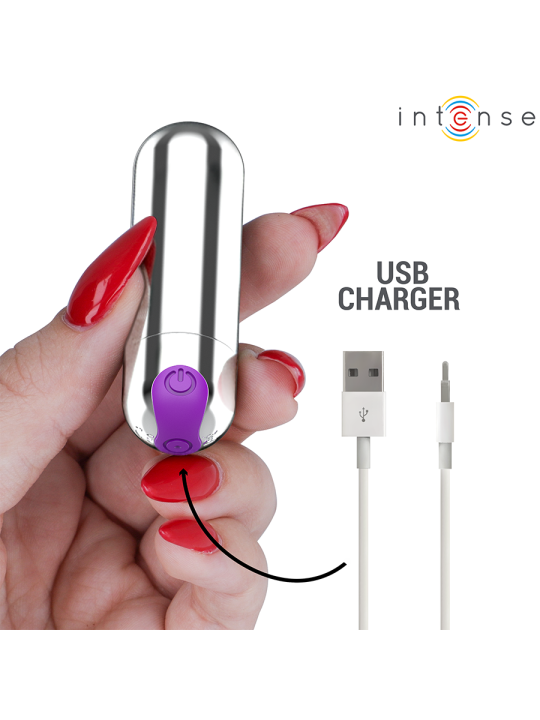 INTENSE - KAREN MINI OPLAADBARE VIBRERENDE KOGEL ZILVER