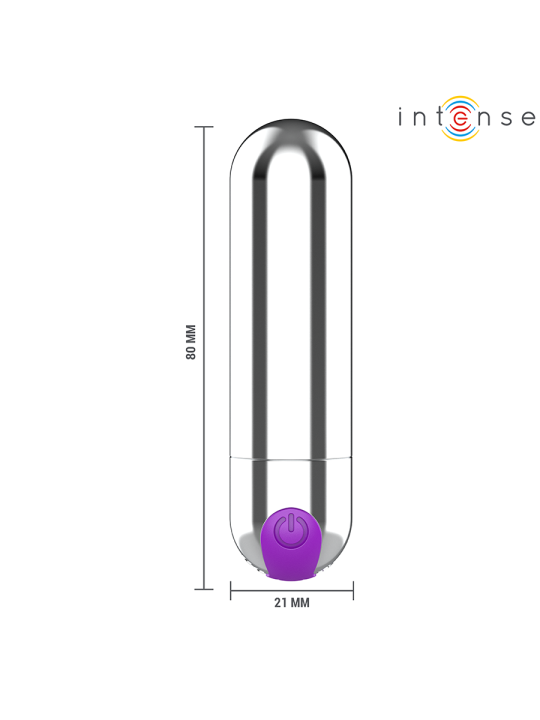 INTENSE - KAREN MINI PROIETTILE VIBRANTE RICARICABILE ARGENTO