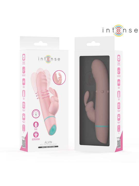 INTENSE - STIMOLATORE E VIBRATORE ROTANTE ALVIN RABBIT + OSCILLANTE