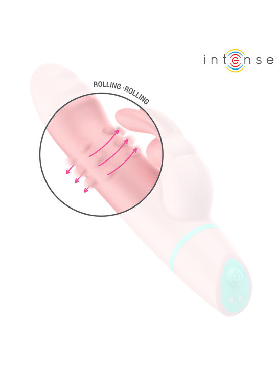 INTENSE - STIMOLATORE E VIBRATORE ROTANTE ALVIN RABBIT + OSCILLANTE