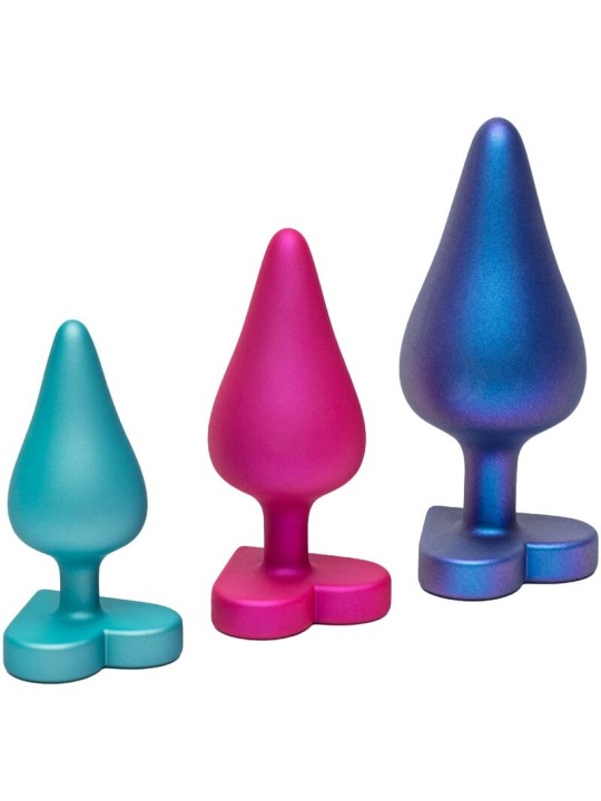 ROMP - KIT PER ALLENAMENTO ANALE LUSTER S/M/L CON BASE A FORMA DI CUOR