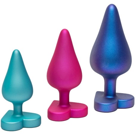 ROMP - KIT PER ALLENAMENTO ANALE LUSTER S/M/L CON BASE A FORMA DI CUOR