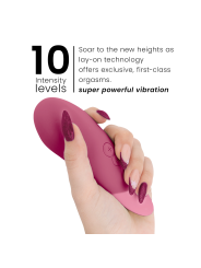 WOMANIZER - VIBE LAY-ON SILENT VIBRATOR DUSKY PINK