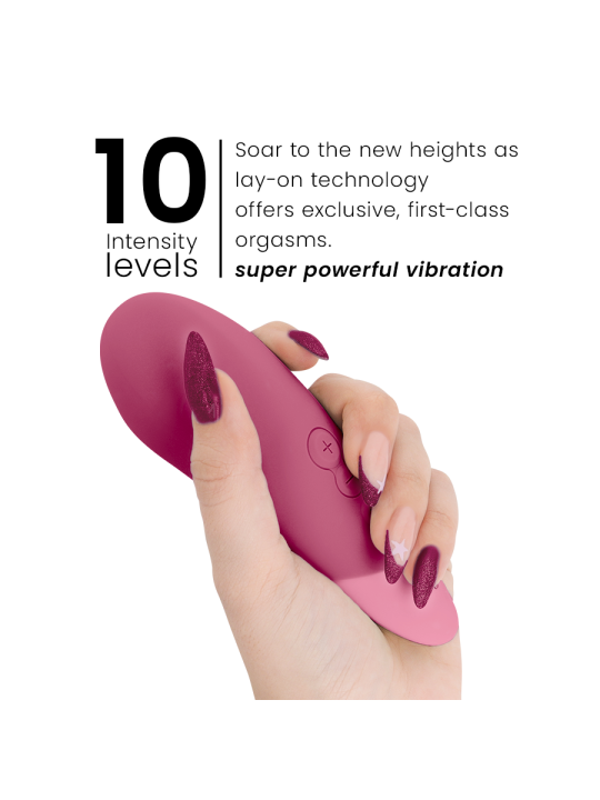 WOMANIZER - VIBE LAY-ON VIBRATORE SILENZIOSO ROSA SCURO