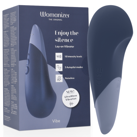 WOMANIZER - VIBE LIGGENDE VIBRATOR DONKERBLAUW