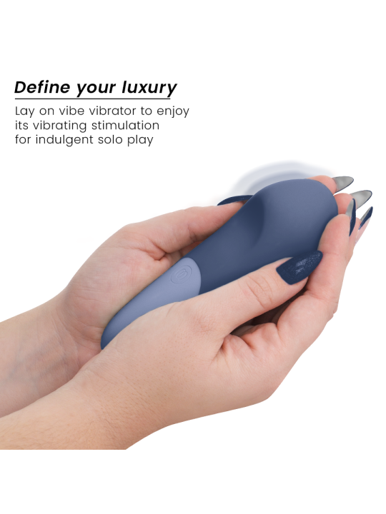 WOMANIZER - VIBE LAY-ON SILENT VIBRATOR DARK BLUE