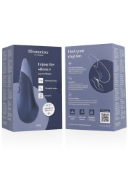 WOMANIZER - VIBE LAY-ON VIBRATEUR SILENCIEUX BLEU FONCÉ