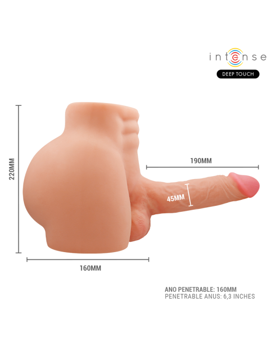 INTENSE DEEP TOUCH - TORSO RICHIE CON ANO E DILDO REALISTICO CON TELEC