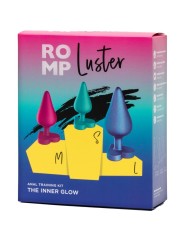ROMP - KIT PER ALLENAMENTO ANALE LUSTER S/M/L CON BASE A FORMA DI CUOR