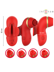 INTENSE - PATTY ESTIMULADOR CON 4 CABEZALES, SUCCIÓN, TAPPING, TICKLIN