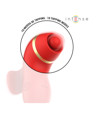 INTENSE - PATTY ESTIMULADOR CON 4 CABEZALES, SUCCIÓN, TAPPING, TICKLIN