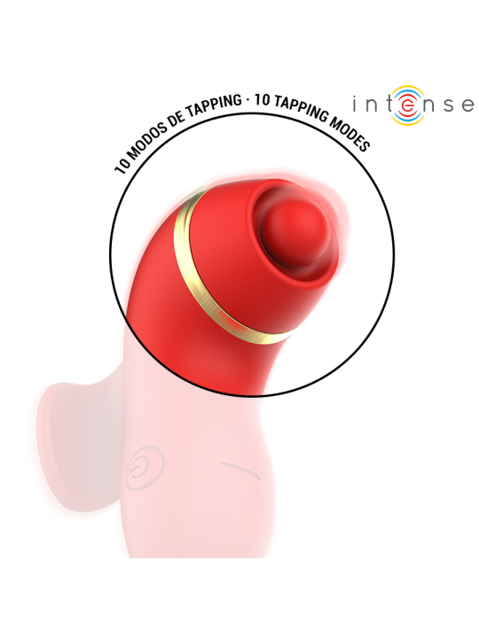 INTENSE - PATTY ESTIMULADOR CON 4 CABEZALES, SUCCIÓN, TAPPING, TICKLIN