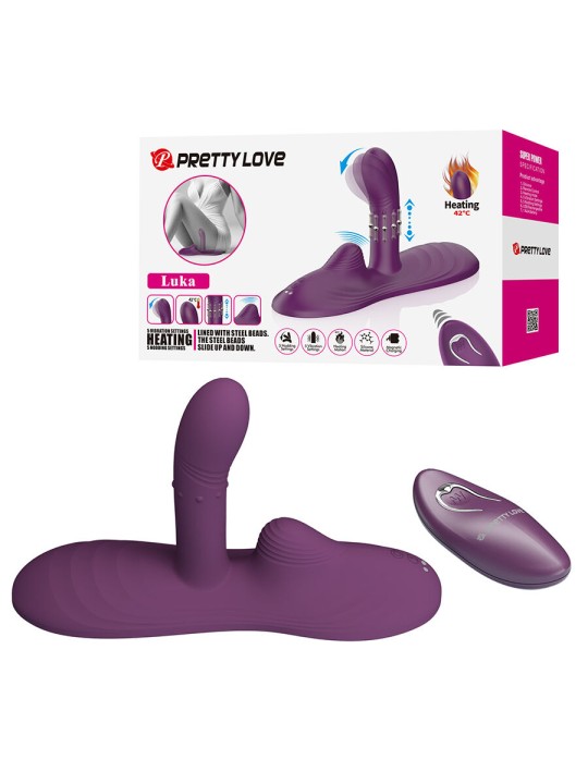 PRETTY LOVE - LUKA VIBRATEUR À POSITION ASSISE AVEC EFFET CHAUFFANT ET